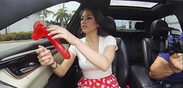  Crazy hot latina fucks in the car Alexis Rodriguez 2